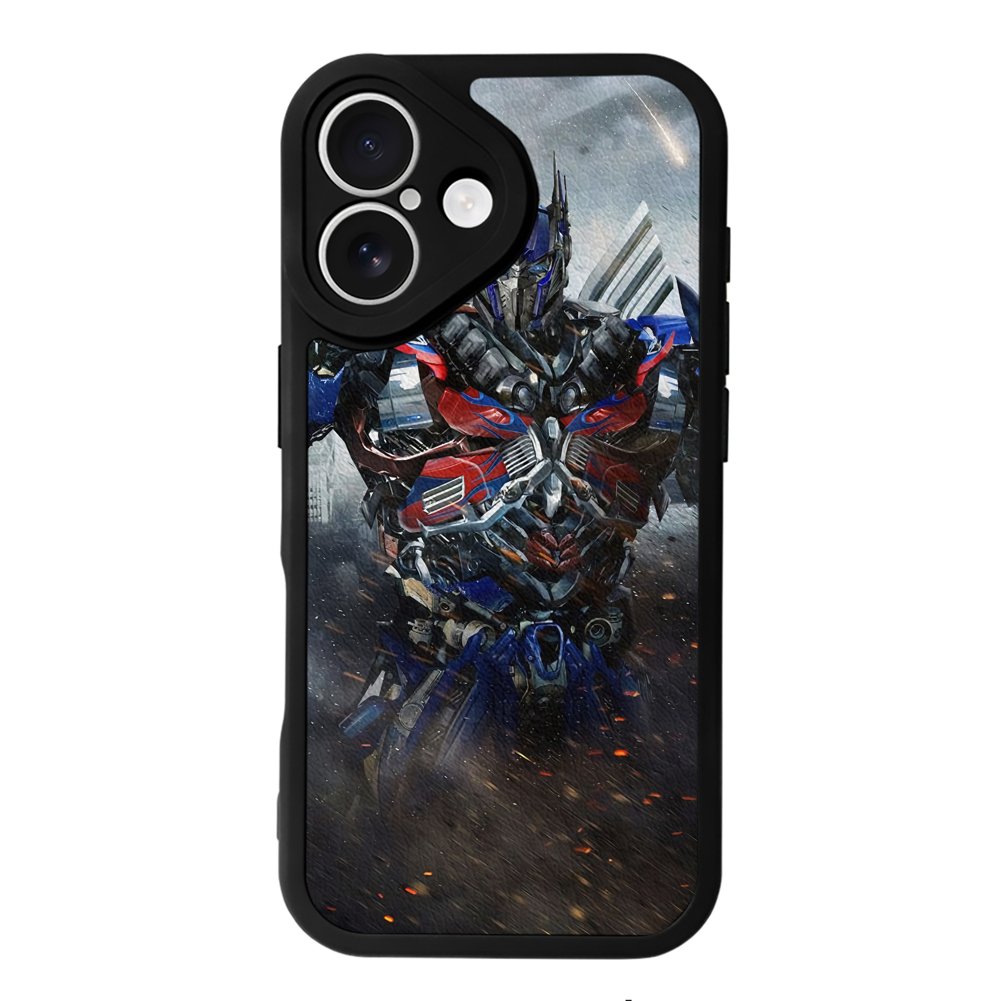 （画像用） Transformers トランスフォーマー 【iPhone 16シリーズ対応】シリコンスマホケース（レザー調） 材質：シリコン